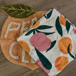 Shower curtain & bath mat